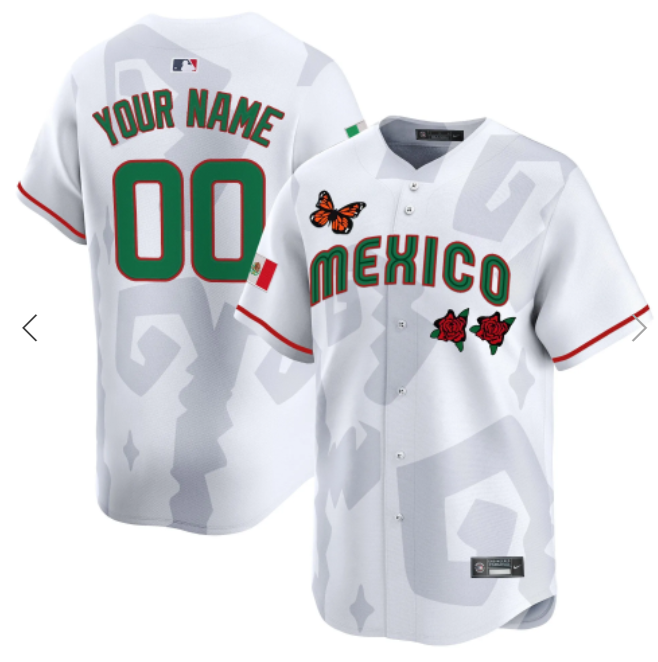 2025 Mexican Heritage x Sentrock  white Vapor Premier Limited Custom Jersey